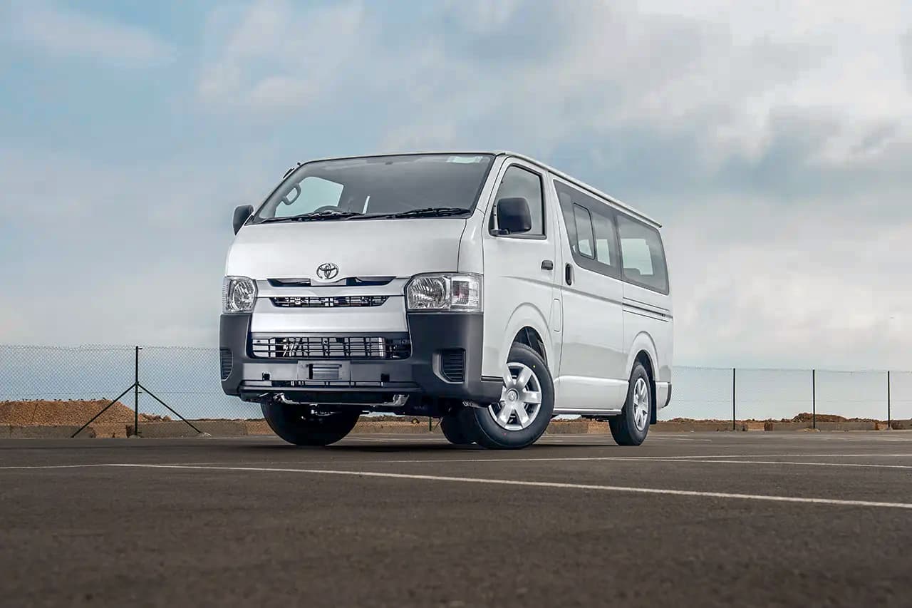 Toyota HiAce armored van for international export by ArmoredVans.com